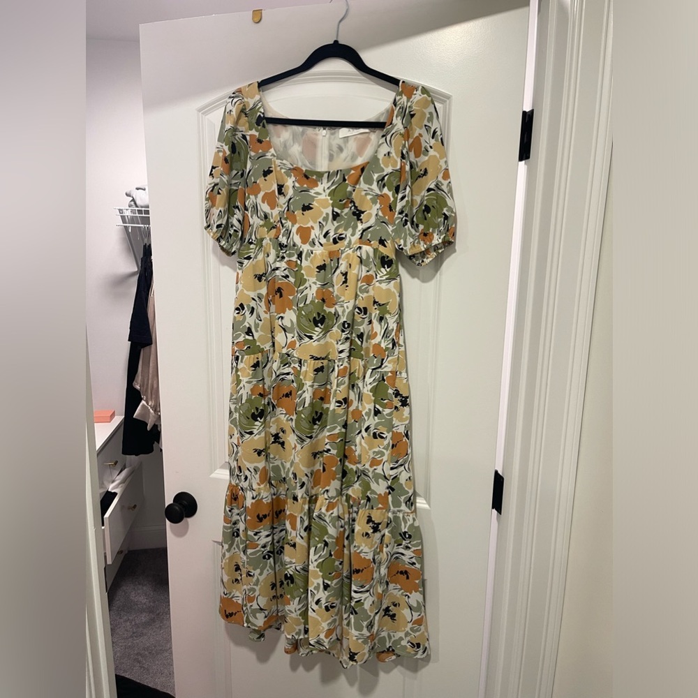 Fall Floral Dress